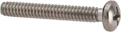 Value Collection - #6-32 UNC, 1" Length Under Head Phillips Drive Machine Screw - Pan Head, Grade 316 Stainless Steel, Uncoated, Without Washer - USA Tool & Supply