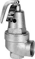 Conbraco - 1" Inlet, 1-1/4" Outlet, ASME Section IV Safety Relief Valve - 50 Max psi, Bronze, 2,295,000 BTUs - USA Tool & Supply