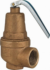 Conbraco - 3/4" Inlet, 1" Outlet, ASME Section IV Safety Relief Valve - 15 Max psi, Bronze, 635,000 BTUs - USA Tool & Supply