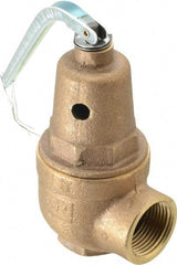 Conbraco - 3/4" Inlet, 1" Outlet, ASME Section IV Safety Relief Valve - 30 Max psi, Bronze, 970,000 BTUs - USA Tool & Supply