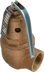 Conbraco - 3/4" Inlet, 1" Outlet, ASME Section IV Safety Relief Valve - 150 Max psi, Bronze, 3,655,000 BTUs - USA Tool & Supply