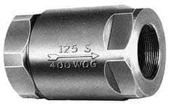 Conbraco - 3" Bronze Check Valve - Inline, FNPT x FNPT - USA Tool & Supply