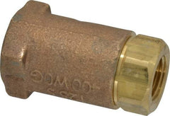Conbraco - 3/8" Bronze Check Valve - Inline, FNPT x FNPT - USA Tool & Supply
