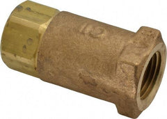 Conbraco - 1/2" Bronze Check Valve - Inline, FNPT x FNPT - USA Tool & Supply