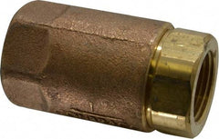 Conbraco - 1" Bronze Check Valve - Inline, FNPT x FNPT - USA Tool & Supply