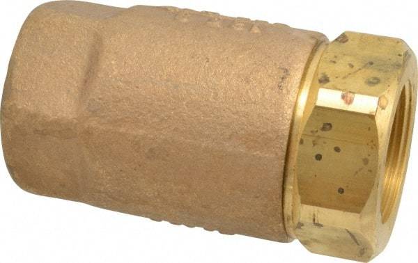 Conbraco - 1-1/4" Bronze Check Valve - Inline, FNPT x FNPT - USA Tool & Supply