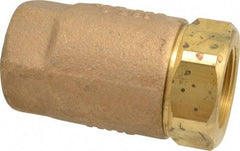 Conbraco - 1-1/4" Bronze Check Valve - Inline, FNPT x FNPT - USA Tool & Supply