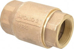 Conbraco - 2" Bronze Check Valve - Inline, FNPT x FNPT - USA Tool & Supply