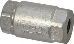 Conbraco - 1/4" Stainless Steel Check Valve - Inline, FNPT x FNPT - USA Tool & Supply