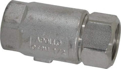 Conbraco - 1/2" Stainless Steel Check Valve - Inline, FNPT x FNPT - USA Tool & Supply