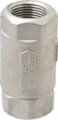 Conbraco - 3/4" Stainless Steel Check Valve - Inline, FNPT x FNPT - USA Tool & Supply