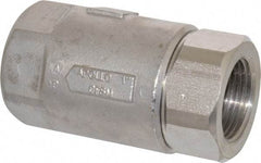 Conbraco - 1" Stainless Steel Check Valve - Inline, FNPT x FNPT - USA Tool & Supply