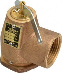 Conbraco - 3/4" Inlet, 1" Outlet, ASME Safety Relief Valve - 40 Max psi, Bronze, 870,000 BTUs - USA Tool & Supply