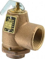 Conbraco - 3/4" Inlet, 1" Outlet, ASME Safety Relief Valve - 50 Max psi, Bronze, 1,035,000 BTUs - USA Tool & Supply