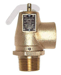 Conbraco - 1-1/4" Inlet, 1-1/2" Outlet, ASME Low Pressure Steam Heating Relief Valve - 10 Max psi, Bronze, 1,200 Lb per Hour - USA Tool & Supply
