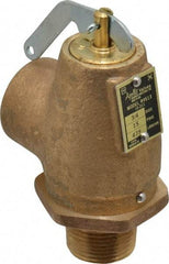 Conbraco - 3/4" Inlet, 3/4" Outlet, ASME Low Pressure Steam Heating Relief Valve - 15 Max psi, Bronze, 475 Lb per Hour - USA Tool & Supply