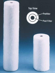 Value Collection - 4-5/16" OD, 5µ, Polypropylene Melt Blown-Thermal Bonded Cartridge Filter - 20" Long, Reduces Sediments - USA Tool & Supply