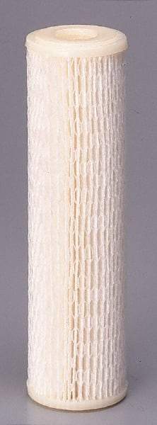 Pentair - 2-5/8" OD, 5µ, Cellulose Polyester Pleated Cartridge Filter - 20" Long, Reduces Sediments - USA Tool & Supply