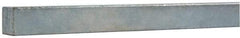 Made in USA - 12" Long x 3/8" High x 3/8" Wide, Zinc-Plated Key Stock - Low Carbon Steel - USA Tool & Supply