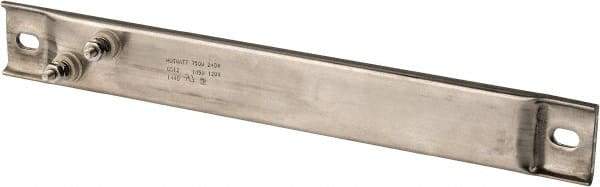 Hotwatt - 240 Volt, 750 Watt, 12" Long Channel Strip Heater - 7-1/4" Hot Length, 37 Watt per Sq In - USA Tool & Supply