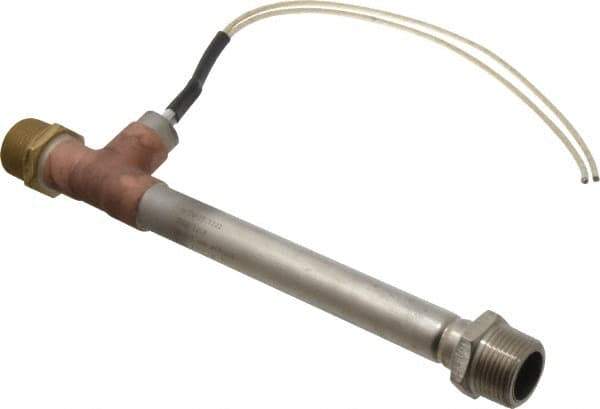 Hotwatt - 8.44" Long 750 Watt Inline Heater - 136 Watt/Sq In, 120 Volt, 12 Leads - USA Tool & Supply