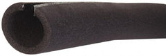 Made in USA - 3/8" Thick x 6' Long, Polyethylene Flexible Pipe Insulation - -160 to 200°F - USA Tool & Supply
