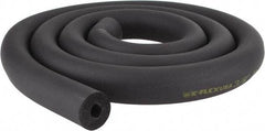 Made in USA - 3/8" Thick x 6' Long, Elastomeric Flexible Pipe Insulation - -40 to 220°F - USA Tool & Supply