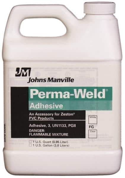 Made in USA - Pipe Insulation Contact Adhesive - 1 Qt - USA Tool & Supply