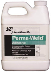 Made in USA - Pipe Insulation Contact Adhesive - 1 Qt - USA Tool & Supply