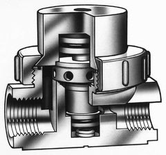 Simtech - 2" MPT Air Operated Valve - 125 Max psi, PVC/EPDM Material - USA Tool & Supply