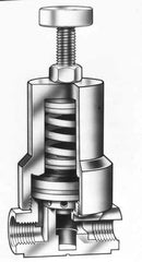Simtech - 3/4" Pipe, NPTF End Connection, PVC Pressure Regulating Valve - EPDM Seal, 150 psi Inlet Pressure, 5 to 100 psi Working Pressure - USA Tool & Supply