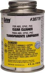 Oatey - 4 oz All-Purpose Cleaner - Clear, Use with ABS, PVC & CPVC For All Diameters - USA Tool & Supply