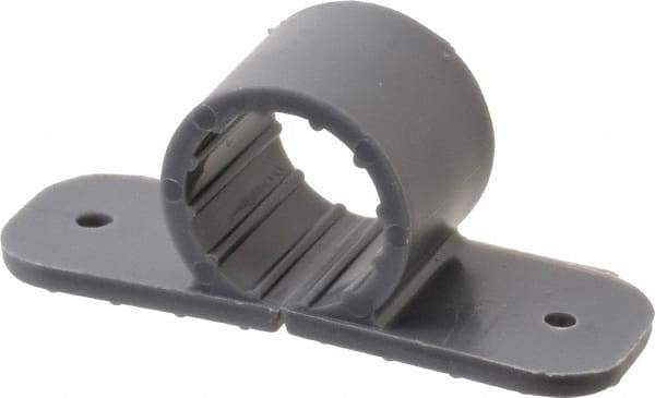 Oatey - 1/2" Pipe, Standard Pipe Clamp - Gray, Polypropylene - USA Tool & Supply