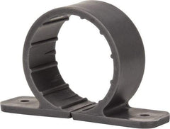 Oatey - 1-1/2" Pipe, Standard Pipe Clamp - Gray, Polypropylene - USA Tool & Supply