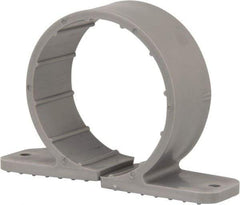 Oatey - 2" Pipe, Standard Pipe Clamp - Gray, Polypropylene - USA Tool & Supply