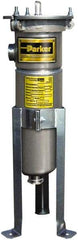 Parker - 2 Inch, Stainless Steel, Bag Filter Housing - FNPT End Connection, 160 GPM Max Flow - USA Tool & Supply