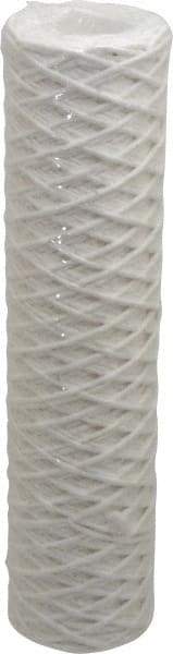 Parker - 2-1/2" OD, 1µ, Acetate Cotton String-Wound Cartridge Filter - 10" Long - USA Tool & Supply