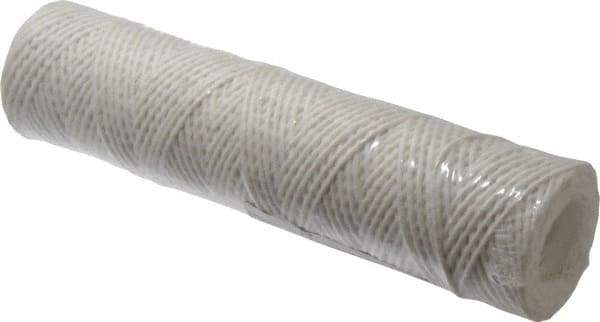 Parker - 2-1/2" OD, 10µ, Acetate Cotton String-Wound Cartridge Filter - 10" Long - USA Tool & Supply