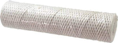 Parker - 2-1/2" OD, 25µ, Acetate Cotton String-Wound Cartridge Filter - 10" Long - USA Tool & Supply