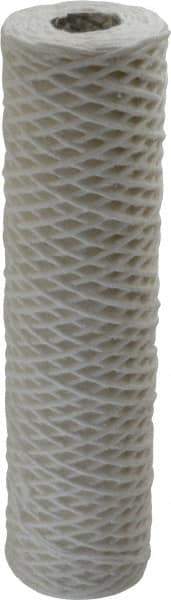 Parker - 2-1/2" OD, 50µ, Cotton String-Wound Cartridge Filter - 10" Long - USA Tool & Supply