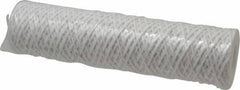 Parker - 2-1/2" OD, 5µ, Acetate Cotton String-Wound Cartridge Filter - 10" Long - USA Tool & Supply