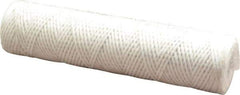 Parker - 2-1/2" OD, 10µ, Acetate Cotton String-Wound Cartridge Filter - 10" Long - USA Tool & Supply