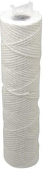 Parker - 2-1/2" OD, 10µ, Cotton String-Wound Cartridge Filter - 10" Long - USA Tool & Supply