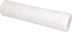 Parker - 2-1/2" OD, 25µ, Cotton String-Wound Cartridge Filter - 10" Long - USA Tool & Supply