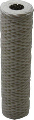 Parker - 2-1/2" OD, 50µ, Cotton String-Wound Cartridge Filter - 10" Long - USA Tool & Supply