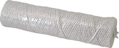 Parker - 2-1/2" OD, 10µ, Acetate Cotton String-Wound Cartridge Filter - 10" Long - USA Tool & Supply