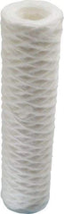 Parker - 2-1/2" OD, 1µ, Polypropylene Cotton String-Wound Cartridge Filter - 10" Long - USA Tool & Supply