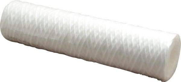 Parker - 2-1/2" OD, 5µ, Polypropylene Cotton String-Wound Cartridge Filter - 10" Long - USA Tool & Supply