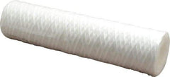 Parker - 2-1/2" OD, 5µ, Polypropylene Cotton String-Wound Cartridge Filter - 10" Long - USA Tool & Supply