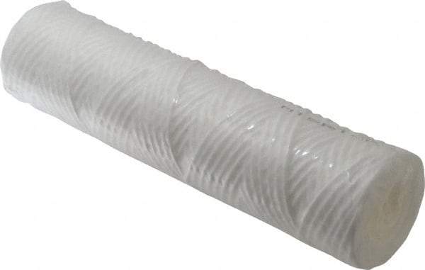 Parker - 2-1/2" OD, 25µ, Polypropylene Cotton String-Wound Cartridge Filter - 10" Long - USA Tool & Supply